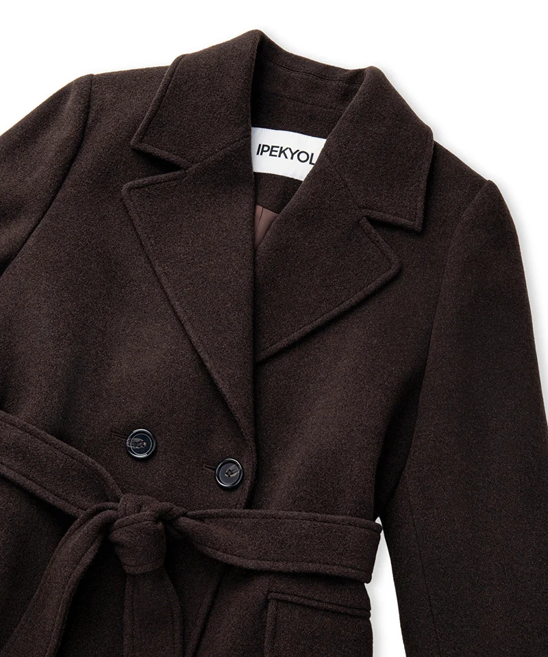 Ipekyol  Double-Breasted Coat with Belt for Women | Best Price UAE